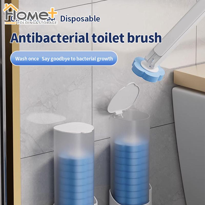 HOME+ Disposable Toilet Brush Wall-Mounted Toilet Cleaning Tools ...