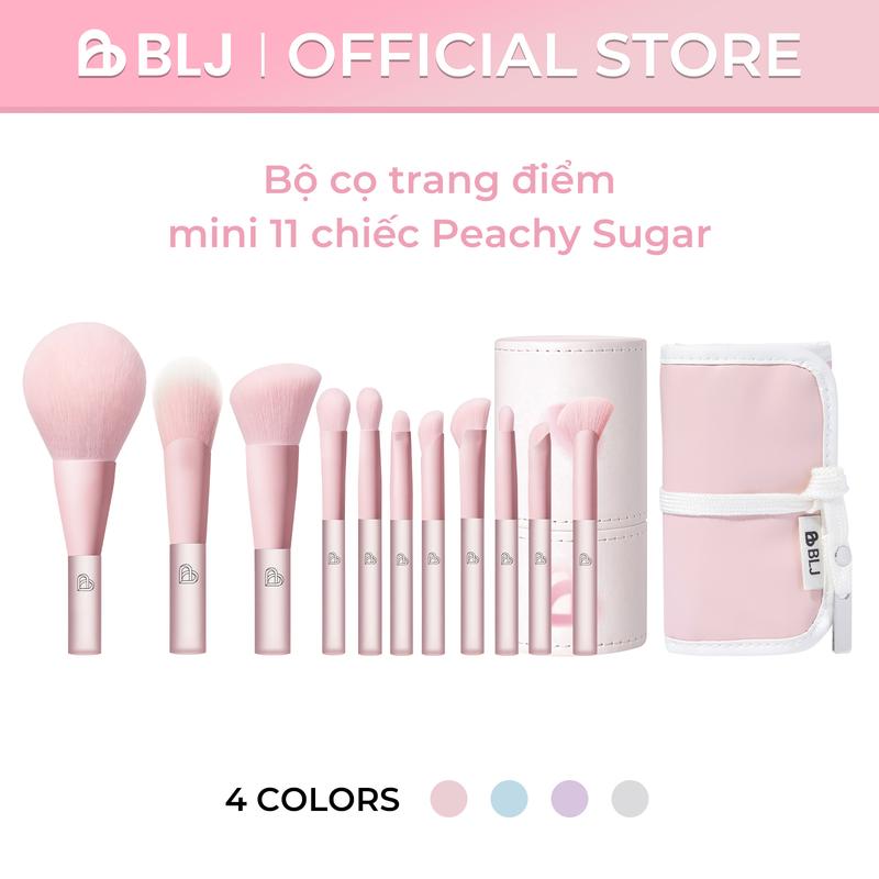 BLJ Bộ cọ trang điểm mini 11 chiếc Peachy Sugar Ngoại hình đẹp thuận tiện khi đem theo Du lịch Hẹn hò Đi công tác cọ mini cọ  makeup Cosmetic cọ  ducare