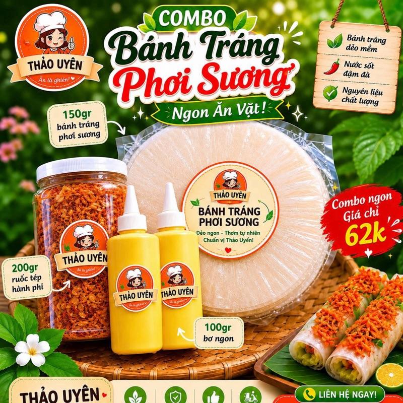 SALES 2bơ,1 tép hành,1 bánh tráng