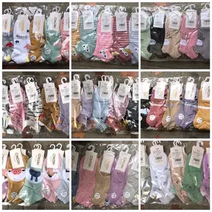 SELUSIN 12 PASANG KAOS KAKI PENDEK SEMATA KAKI CEWEK WANITA GROSIR LUSINAN Cotton Katun Motif Dewasa
