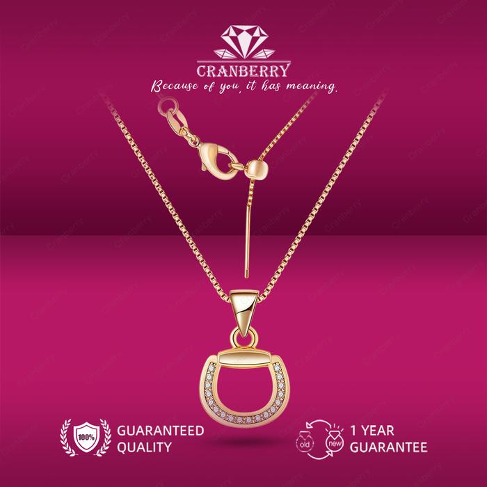 Gambar OS1-N76 Kalung Wanita Cranberry Jewelry Necklace Fashion Couple Wedding Pasangan Cowo Pria Wanita Berkualitas Dengan High Quality Grade VVS1 5A Store Anti Karat Luntur Berubah Garansi 1 Tahun dari Cranberry Mall Kota Administrasi Jakarta Utara Tokopedia