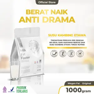 Wegen - Ternak Syams Susu Kambing Tinggi Kalori dan Protein Rasa Original 1 Kilogram | Surplus Bulking