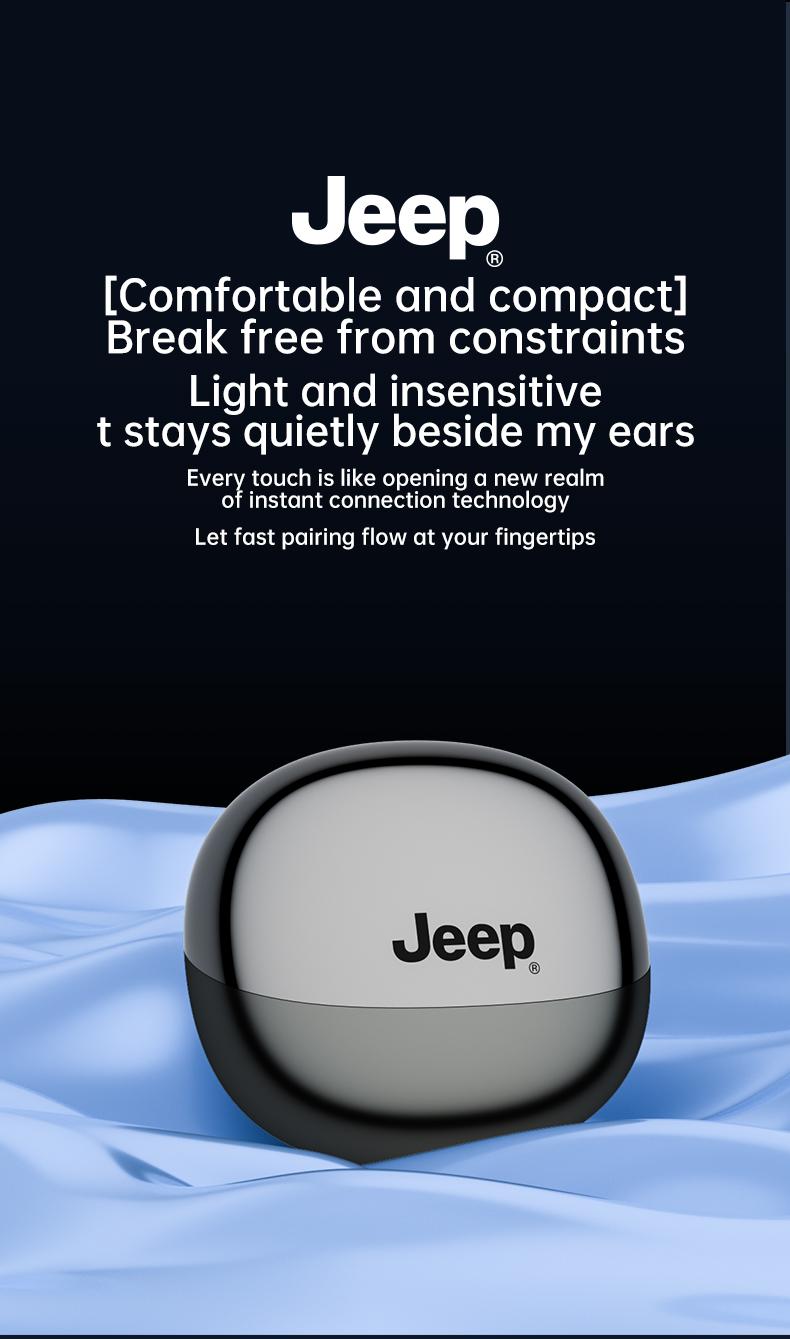 Jeep JP-EW131 TWS Earphone Bluetooth 6.0 Headphone Nirkabel Kontrol Sentuh Suara HIFI Panggilan HD Headset