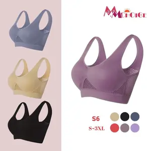 S-3XL Bh Olahraga Sport Bra Yoga Seamless Push up Large Size Bra Olahraga Wanita S6 Pakaian