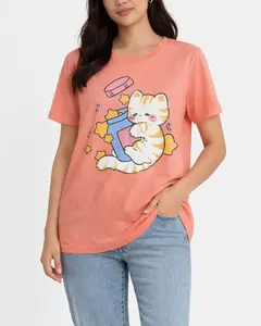 [ALL SIZE] KAOS WANITA STAR CAT BAHAN COTTON