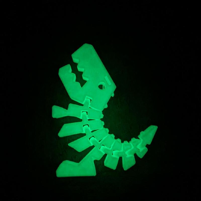 T-REX DẠ QUANG, phụ kiện keyrambit, móc khoá 3