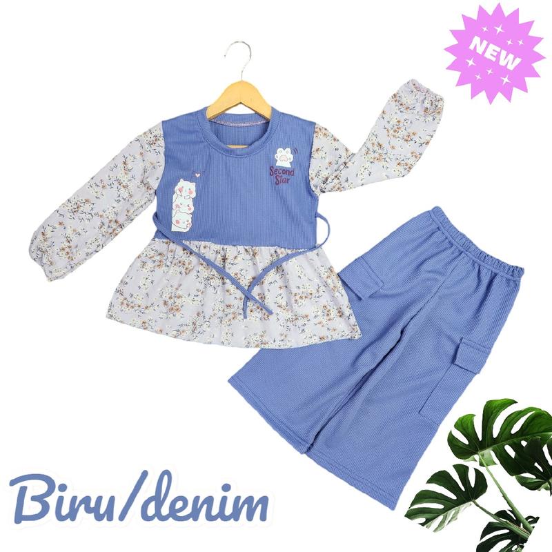 one set labubu viral 2025 stelan anak perempuan  kuromi baju terlaris 4
