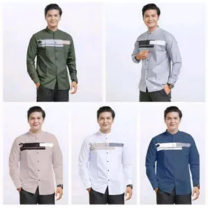 TERMURAH TERBARU Baju Koko Pria Lengan Panjang Motif Yordan Series  Katun Muslim Seragam