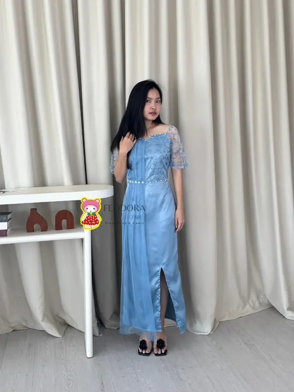 [ FEODORA ] DRESS AURORA / dress pesta premium / gaun pesta terbaru / dress party / dress kondangan / dress natal 2025 3