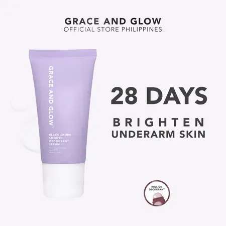 [100% Authentic]   Grace and Glow Bright and Smooth Deodorant Roll On Serum 50 ml - Smooth Underarm Bright