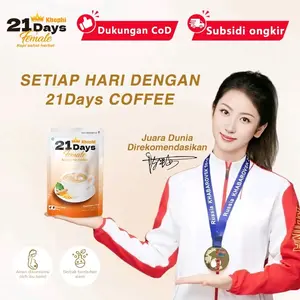 【21Days KOPI】 Female Coffee 100g - Kopi Gula Aren dengan Formula Aktif untuk Wanita Instan