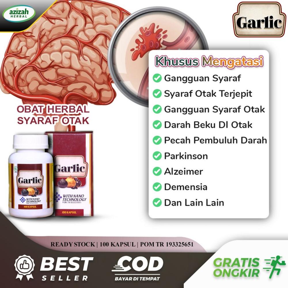 Obat Syaraf Otak Anak & Dewasa Sakit Saraf Otak Tersumbat Darah Membeku Walatra Black Garlic