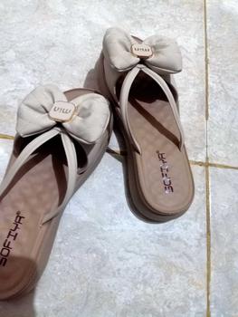 Product Review of 9091-20 sandal wedges import wanita sofiya original kekinian Sendal Jepit Flat Cewek from D**0 0