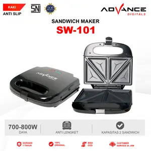 【COD】Advance SW101 Sandwich Maker Toaster Mesin sarapan Pembuat roti lapis Roti Telur goreng Pemanggang Roti
