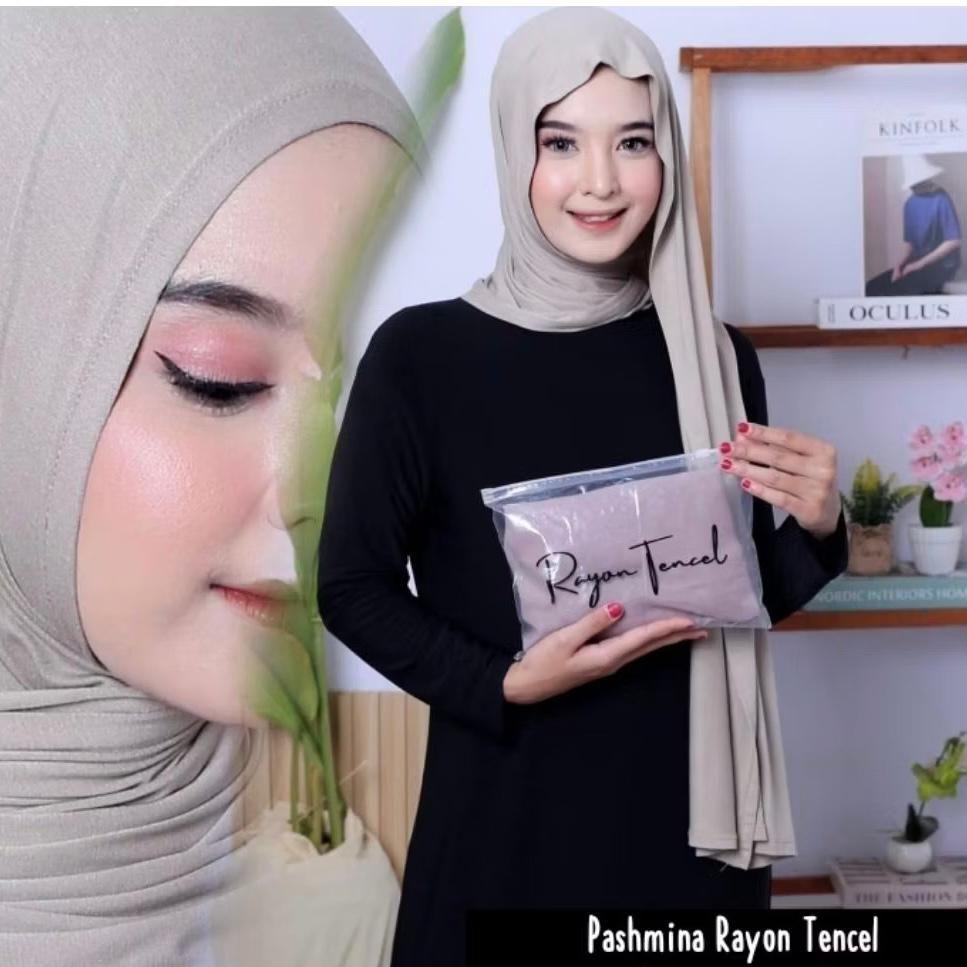 Pashmina Rayon Tencel - Pashmina Dubai Tencel - Pashmina Tencel Kerudung