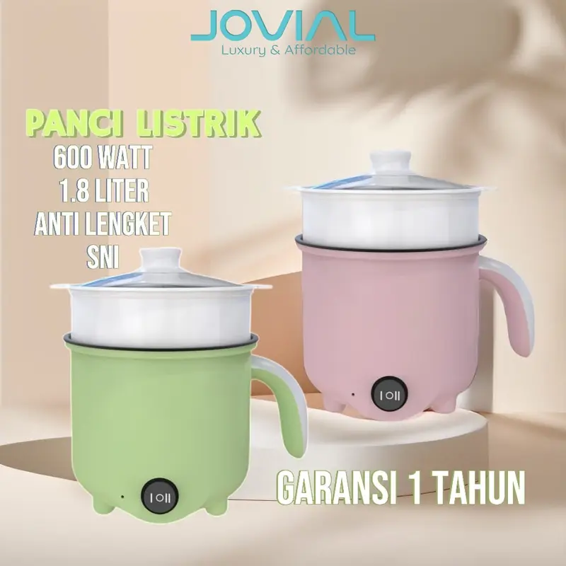 Jovial Bundling Panci Listrik SNI + Portable Electric Cooker Frying Pan 4