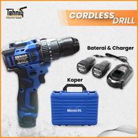 Gambar H&L HL 812 V2 Mesin Bor Baterai Tanpa Kabel  16V Set Cordless Drill Electrik 10MM - HL 812 dari tehniqdotcom Kota Administrasi Jakarta Barat 4 Tokopedia
