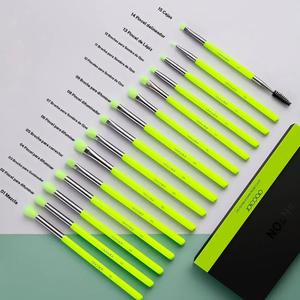 Set de 15 brochas profesionales para maquillaje de ojos Docolor, para una aplicación impecable, brochas de alta calidad con cerdas suaves para una aplicación precisa, brochas para sombrear y difuminar para resultados profesionales