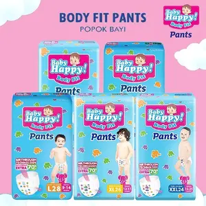 Baby Happy Body Fits Pants Popok bayi sekali pakai Kering
