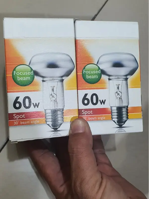 LAMPU PENGHANGAT SPOT NR 63 60 WATT / LAMPU SPOT 60 WATT LAMPU PENGHANGAT CHICKEN ,GORENGAN , HEWAN PELIHARAAN DAN RUANGAN 1