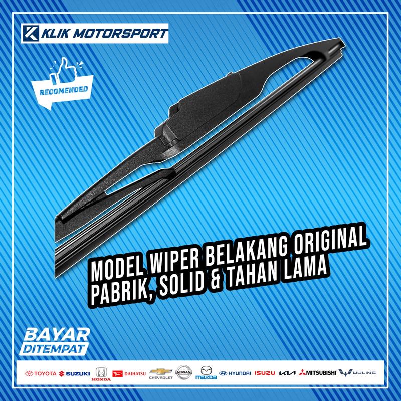 Wiper Kaca Belakang Mobil  - SUZUKI APV - Rear Wiper Karet Kaca Belakang Mobil Model OEM GRATIS 3 Adaptor 5
