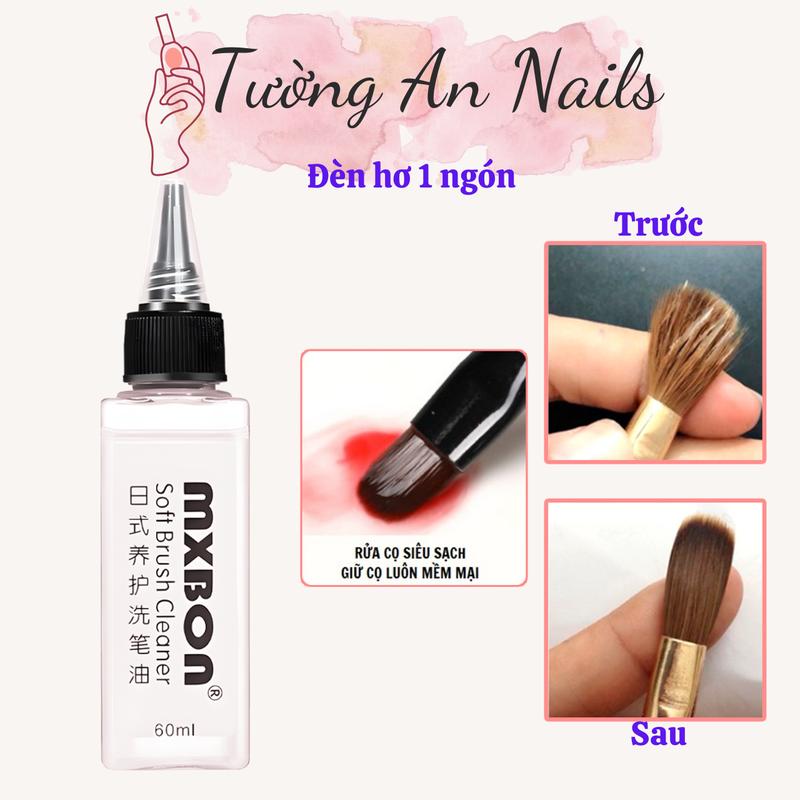  Nước rửa cọ nail chuyên dụng Mxbon 60ml Làm Nail 