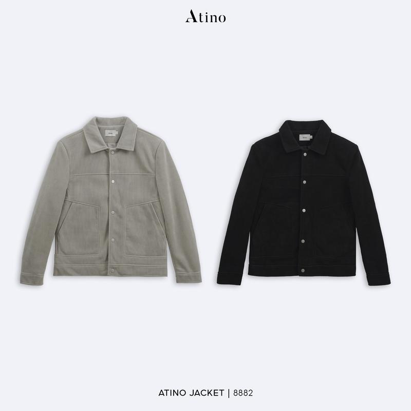  Áo Khoác Kaki ATINO BASIC Khoá kéo Cao Cấp 3.8882 