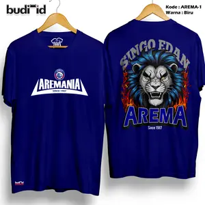 Kaos AREMA FC Kode-AREMA1 Baju Club Arema Aremania Liga1 Indonesia