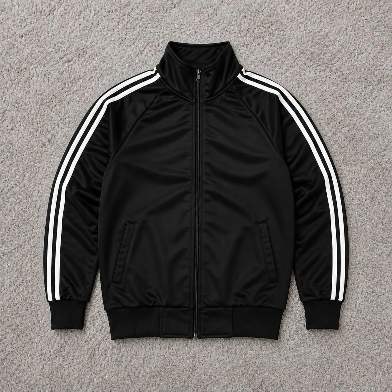 Jaket Tracktop Anak Laki Laki dan Perempuan 4-14 tahun Garis 3 Stripe Sporty terbaru 2026