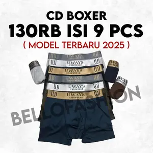 BL- PROMO CD BOXER 120RB ISI 9 PCS / TULISAN CAMPUR CELANA DALAM PRIA uways UKURAN M, L, XL, XXL Katun Nyaman Uways / CELANA DALAM COWOK BL- PROMO CD BOXER 120RB ISI 9 PCS / TULISAN CAMPUR CELANA DALAM PRIA uways UKURAN M, L, XL, XXL Katun Nyaman Uways / CELANA DALAM COWOK