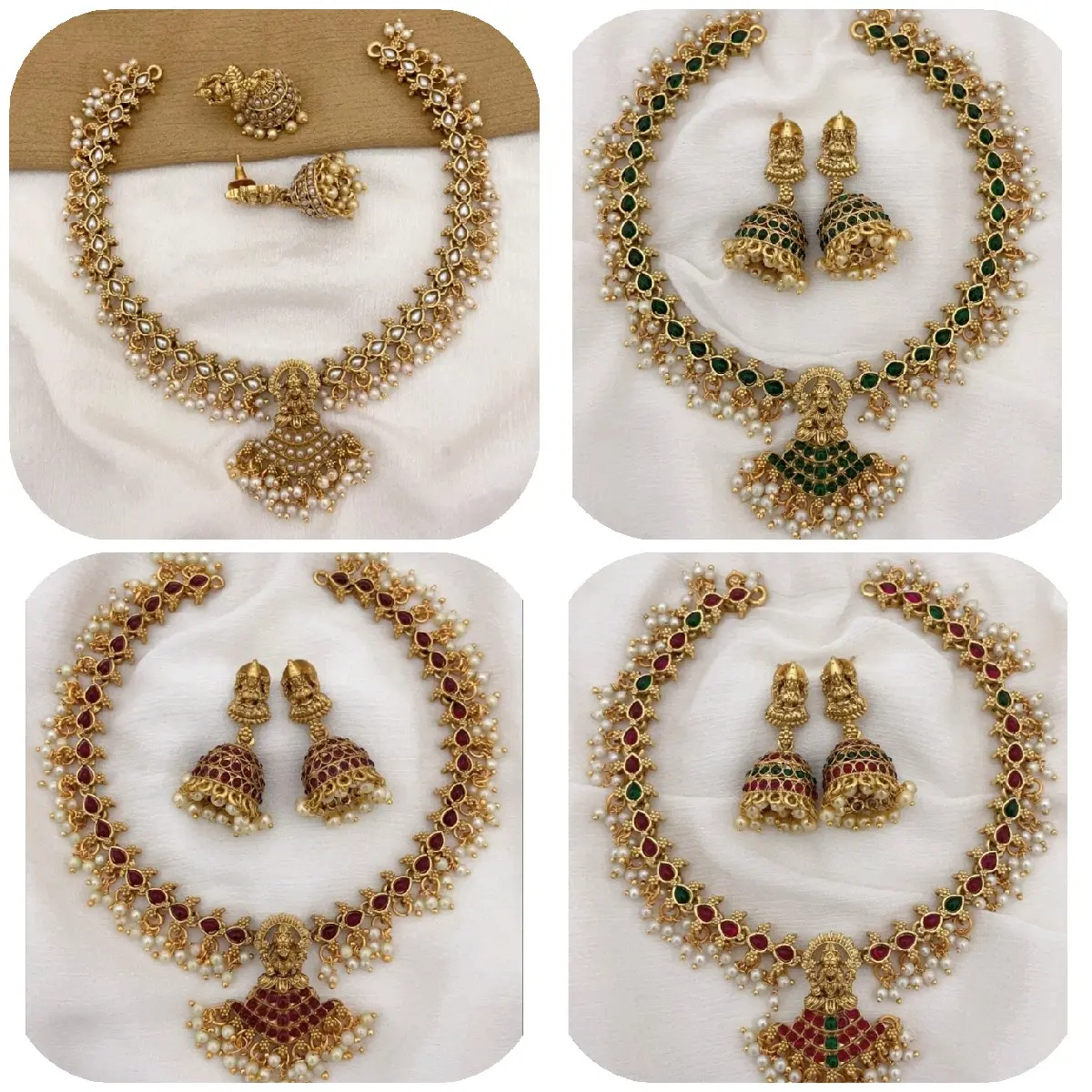 necklace with earring.. ready stock