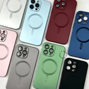 Ultra Flex Pro Silicone Magnetic Case Hitam Ring Kompatibel untuk iPhone 17 17air 16 16e 16plus 15 14 13 12 11 8plus 7plus 8 7 Pro Plus Promax RCI273