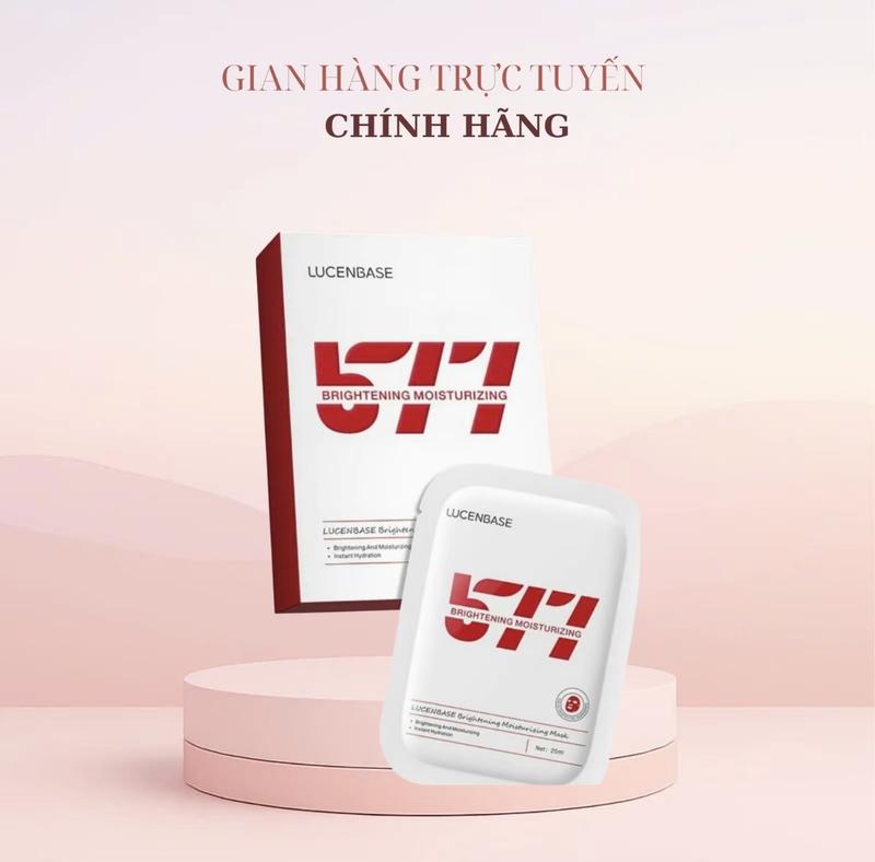 DEAL ĐỘC QUYỀN KOL Hộp 10 Miếng Mặt Nạ Lucenbase 577 Hỗ Trợ Dưỡng Ẩm Dưỡng Sáng Căng Bóng Da