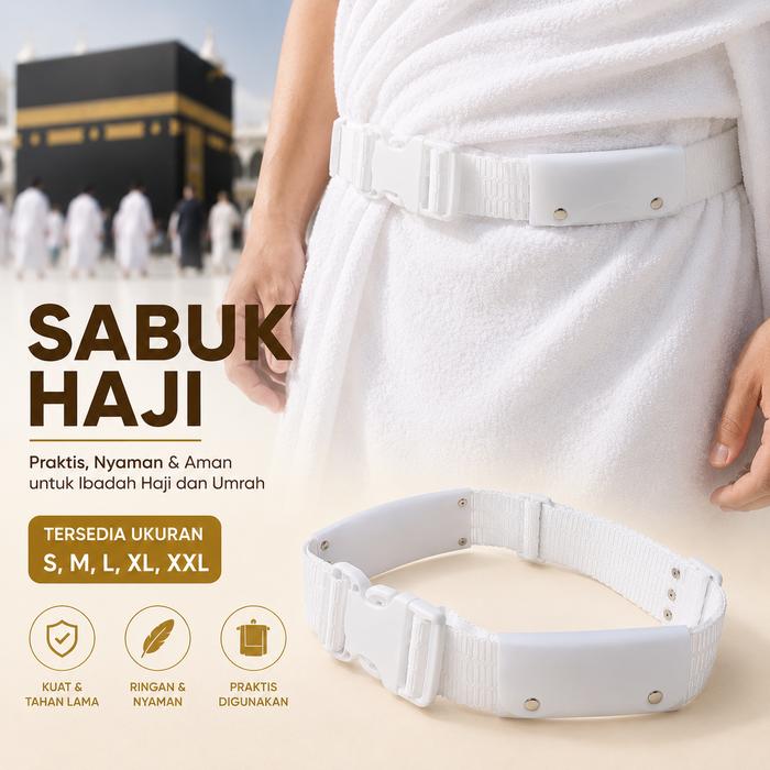 Gambar Sabuk Haji & Umrah Pengikat Kain Ihram Premium | Adjustable | Tersedia Ukuran S, M, L, XL, XXL - M dari Al-fira Official Store Kota Administrasi Jakarta Timur Tokopedia