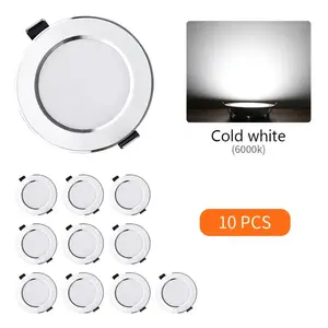 PAKET HEMAT LAMPU DOWNLIGHT 10 PCS 5W 3W WARNA PUTIH DAN KUNING INBOW 3 INCH D80 220V Kamar