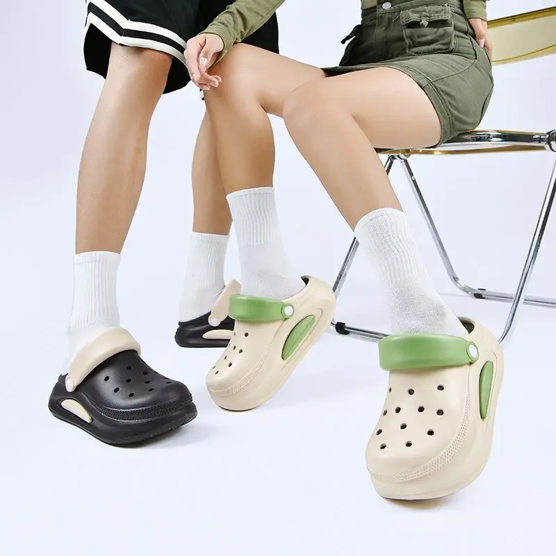 UMINIY Sandal Baim Kodok Wanita Sendal Slip On Sepatu Anti-slip Fuji Sandal Wedges Platform EVA 2