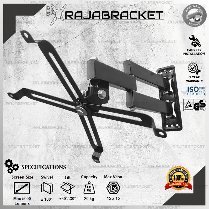 Gambar Breket Braket Bracket Proyektor, Bracket Swivel Proyektor Infocus Dinding Fleksibel dan Universal dari Raja Bracket Indonesia Kota Tangerang Selatan Tokopedia