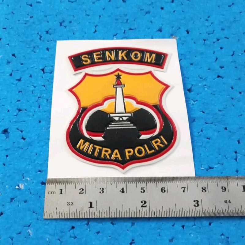 stiker embos Senkom Mitra Polri untuk mobil/motor 1