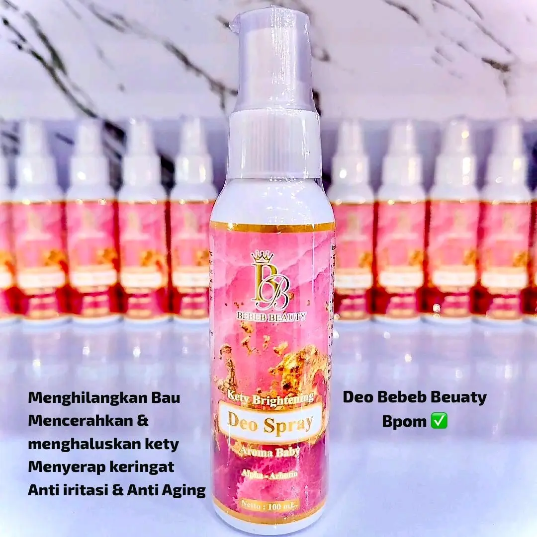 BEBEB BEAUTY DEODORANT SPRAY AROMA BABY 100ml MENCERAHKAN KETY DAN HARUM ANTI BAU