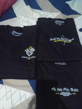 Product Review of Kepswah Official - Kaos Khalid Bin Walid Kaligrafi - Baju Sahabat Nabi Dakwah Muslim Islami - T-Shirt Combed 24s Pria Unisex from e**1 1