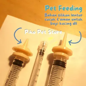 Dot Kucing Miracle Nipple Spuit 5ml + Nipple Kitten Botol Dot Susu Kitten Bayi Kucing Baru Lahir Umur 0 1 2 3 4 Bulan Silikon 4