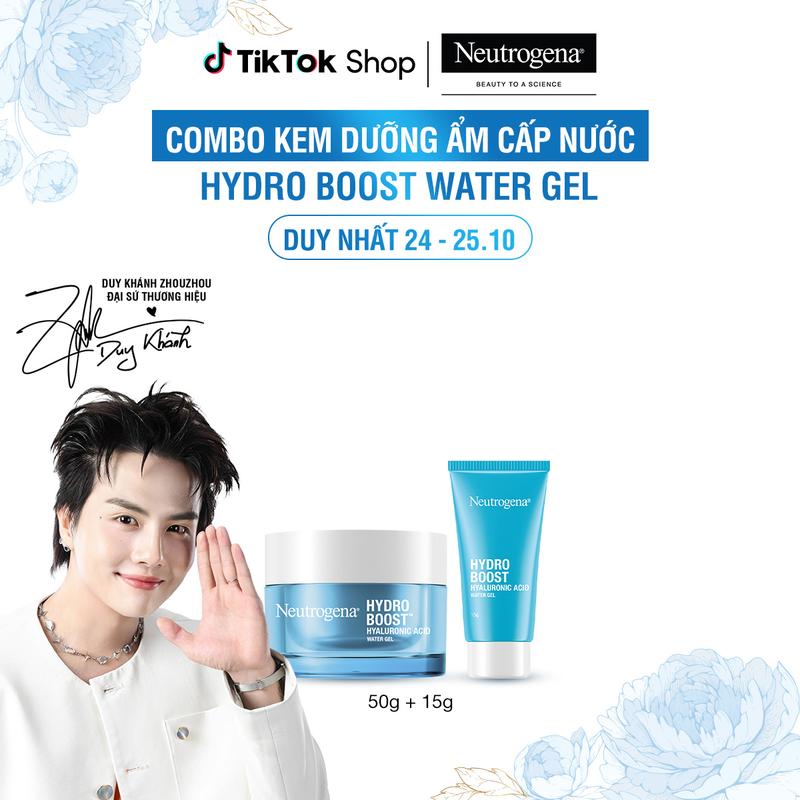 Combo Kem dưỡng ẩm cấp nước Neutrogena Hydro Boost Water Gel 50g và Tuýp 15g