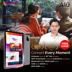[Exclusive Steven Stenly] (FREE CASE) ADVAN TAB A10 Wifi 4GB/64GB 10.1” inch Octa Core IPS Screen Tablet Android 14 5000mAh