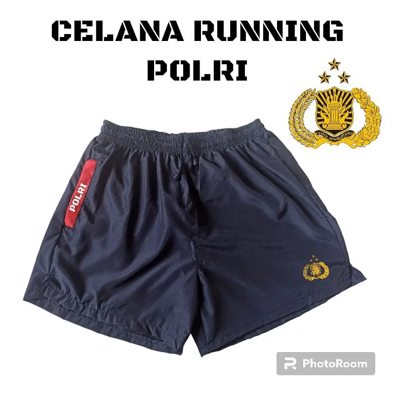 Celana pendek polri / celana olahraga pria / celana running polri 0