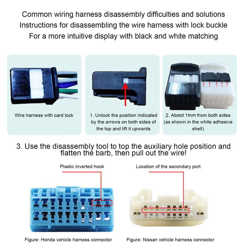 Product Introduction of 41PCS/38PCS Waterproof Bag Terminal Removal Kit Stylus Wiring Crimp Connector Pin Extractor Puller Terminal Repair Tools 43