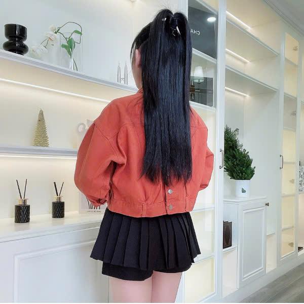 Áo Khoác Kaki Jean Nữ MOLADY K428 Thiết Kế 2 Túi Form Trơn Đơn Giản Top Jacket 4