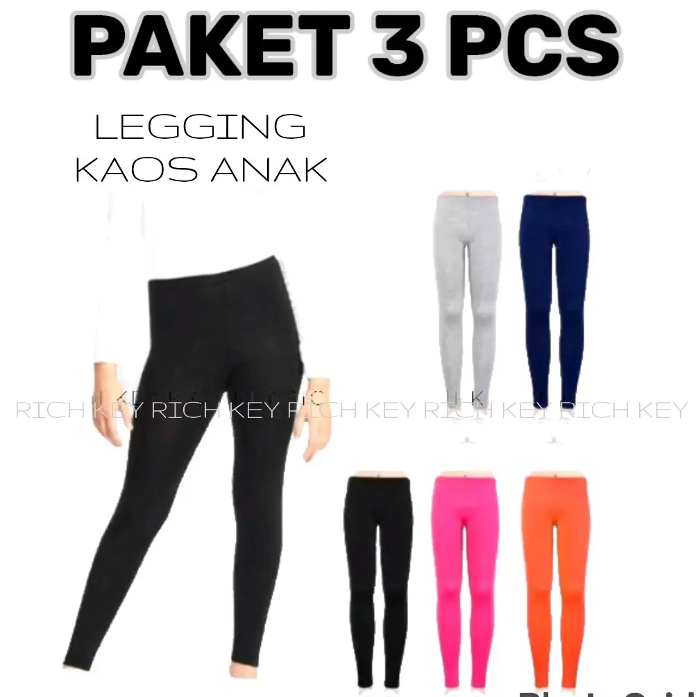 LEGGING KAOS RAYON ANAK USIA 2-12 TAHUN /LEGGING ANAK PEREMPUAN/LEGGING ANAK LAKI LAKI