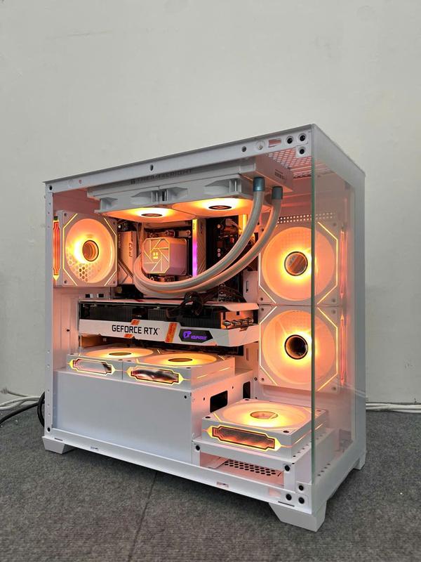 Bộ máy tính gaming đồ hoạ I5 14600KF Ram 16G RTX 3060 12G full trắng