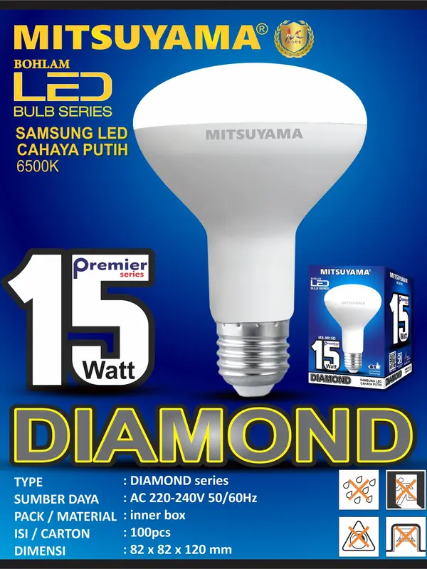 Bohlam LED Bulb Series Diamond Mitsuyama 12 & 15Watt 1