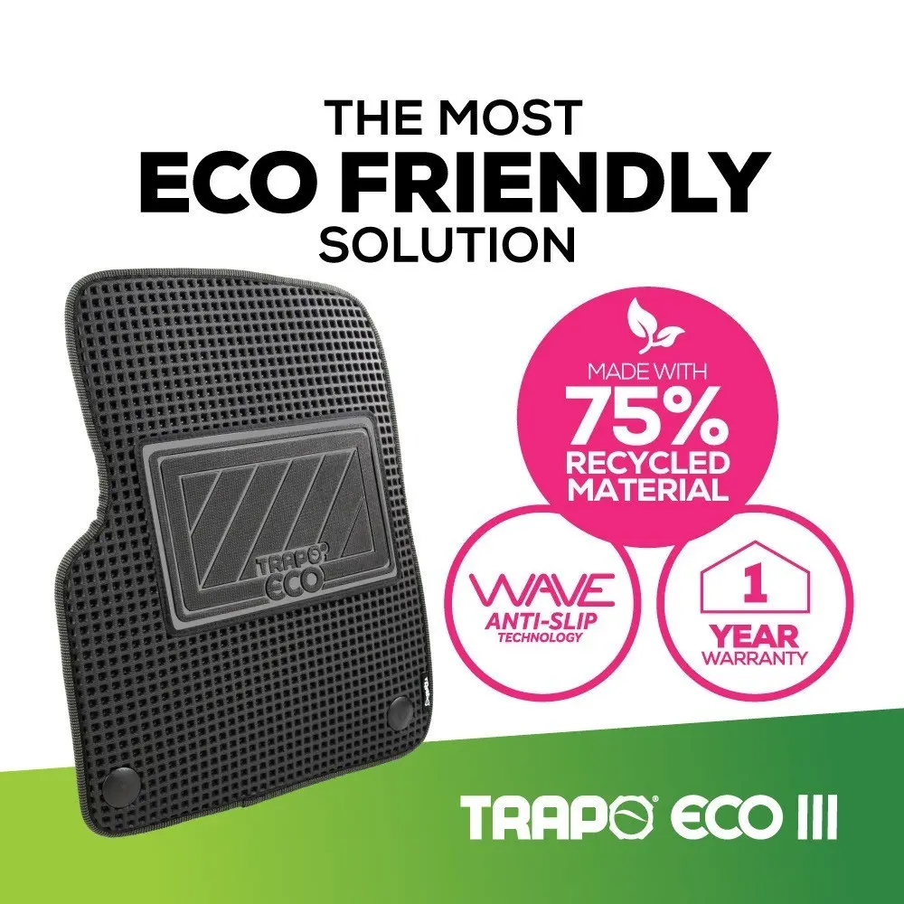 Eco III Anti-Slip Car Mat | Anti-Slip | Premium | trapo all dust | waterproof | light-weight | easy to clean  | 1 year warranty